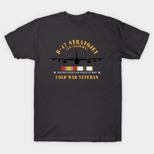 USAF - B-47 Stratojet - In Flt - Silhouette - Cold War Veteran X 300 T-Shirt